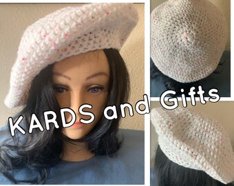 Cupcake Winter Beret / Handmade Crochet (all colors available)