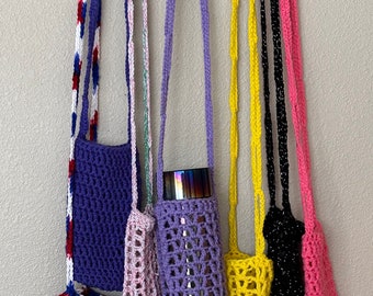 Crochet Water Bottle Carrier / Crochet Carrier / Crochet Water Bottle Holder / Crochet Bag / Crochet Accessory / Handmade