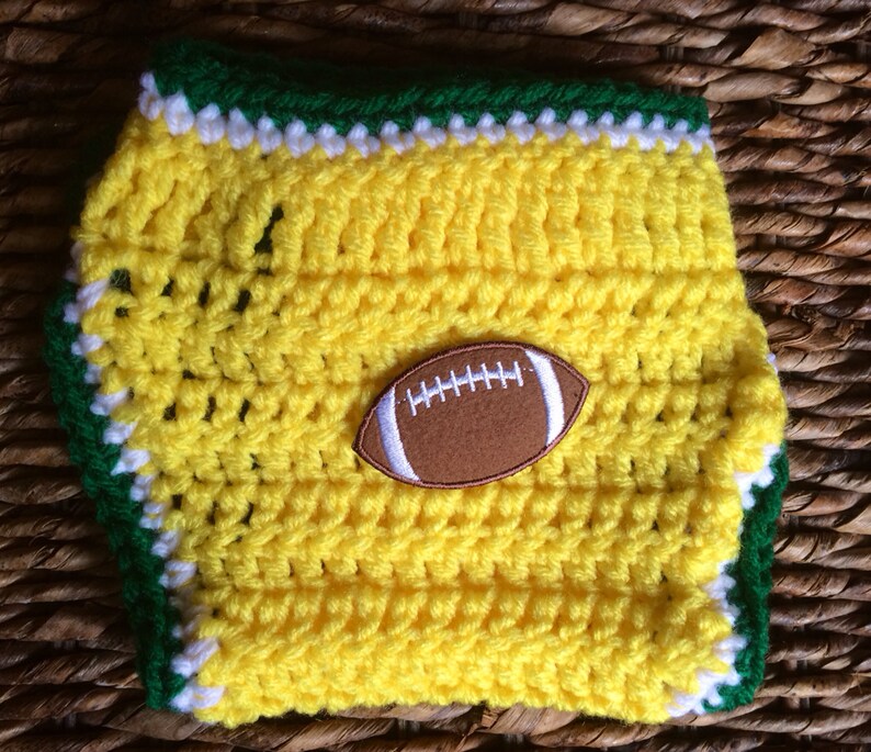 Crochet Baby Green Bay Packers Theme Gift Set Etsy