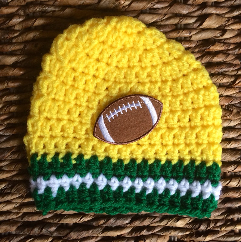 Crochet Baby Green Bay Packers Theme Gift Set Etsy