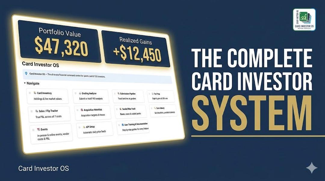 Card Investor OS | Notion Template for Sports Cards & Pokemon TCG ...
