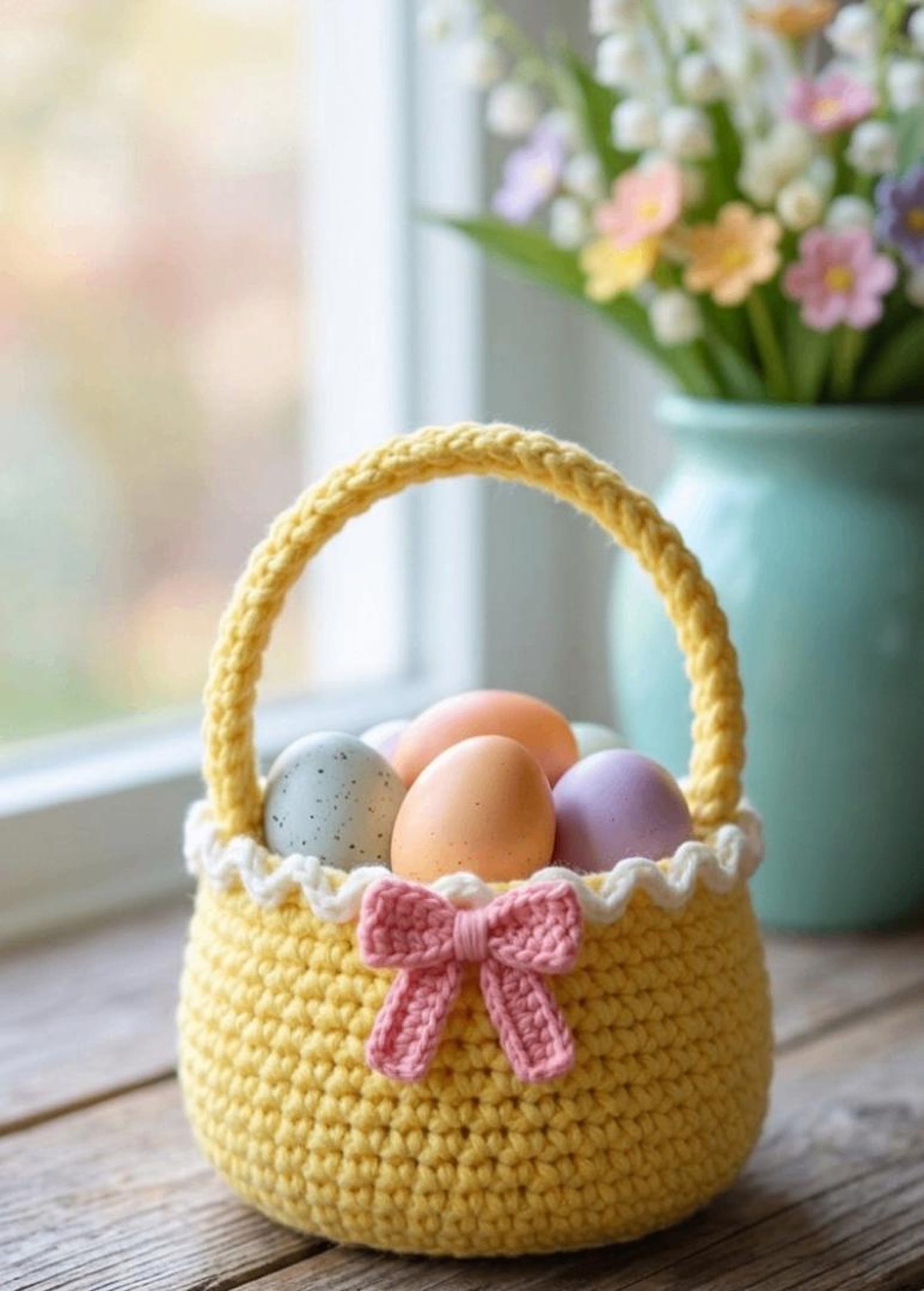 Mini Easter Basket Crochet Pattern | Easy Amigurumi Candy Holder (PDF ...