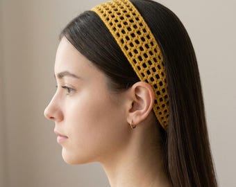 Crochet Spa Headband Pattern, Farmhouse Hair Band, Easy DIY Tutorial (PDF Download)