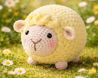 Crochet Lamb Amigurumi Pattern, Sheep Toy PDF, Easter Stuffed Animal DIY (Digital Download)