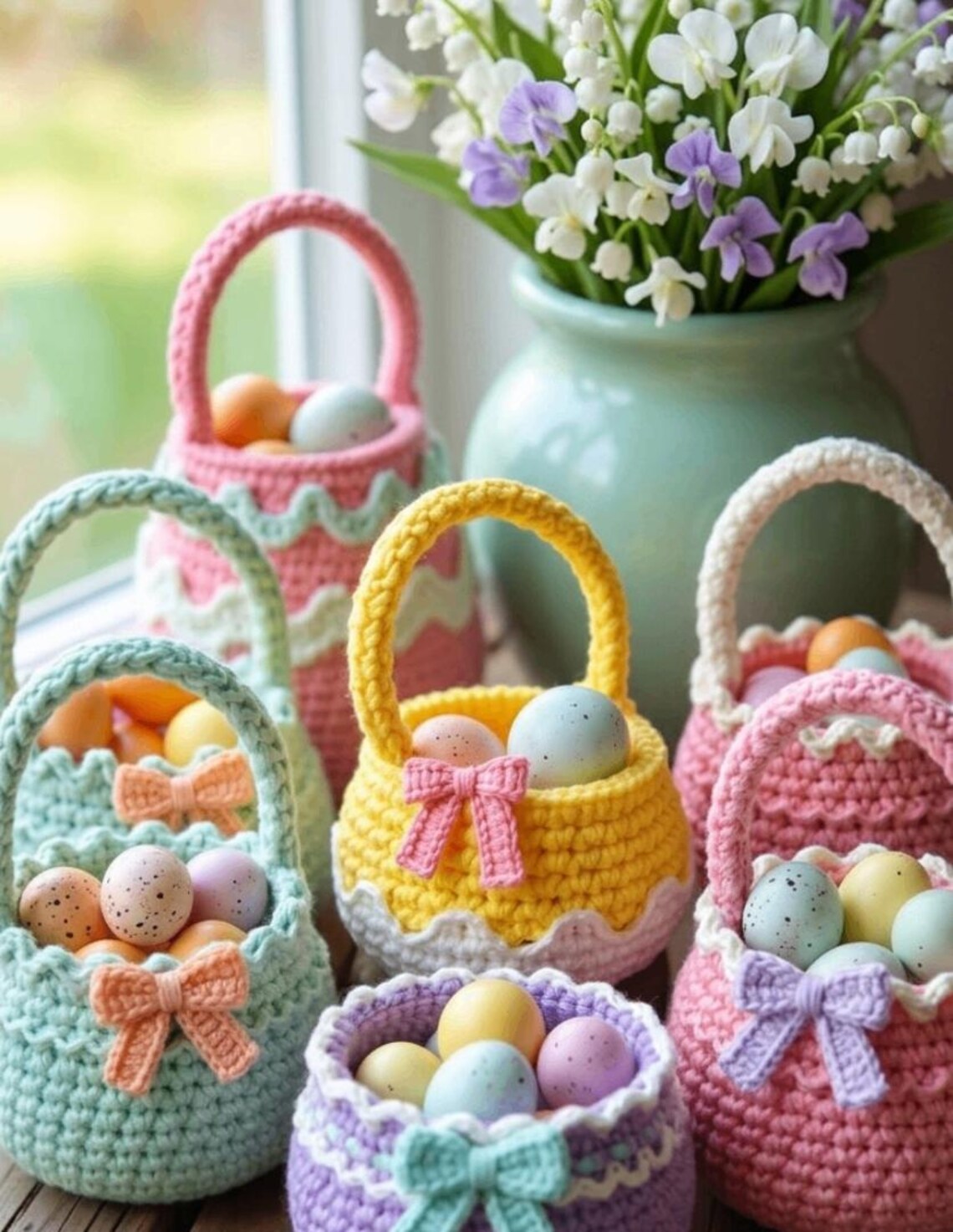 Mini Easter Basket Crochet Pattern | Easy Amigurumi Candy Holder (PDF ...