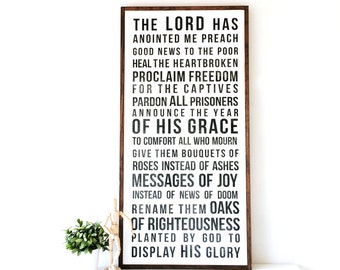 Isaiah 61 - Wood Sign
