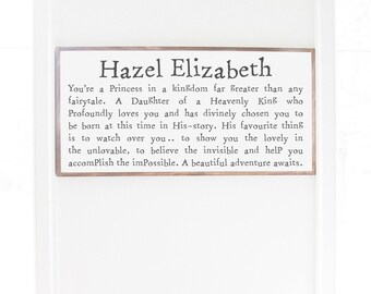 CUSTOM You Are A Princess | Wood Sign