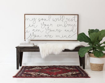 My Soul Rests - Wood Sign