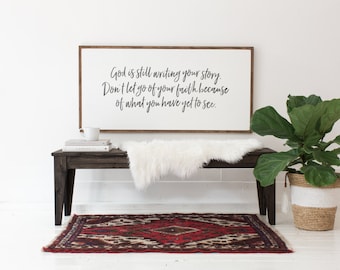 Writing Your Story - Wood Sign