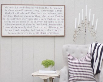 Grace's Prayer - Wood Sign