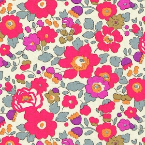 Liberty Betsy Tana Lawn-tyg i olika färger, 136 x 20 cm