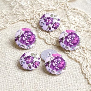 Botões Liberty Felicite Tana Lawn, conjunto de 5 ou 2 botões dependendo do tamanho, artigos de costura e aviamentos, tamanhos e cores à sua escolha.