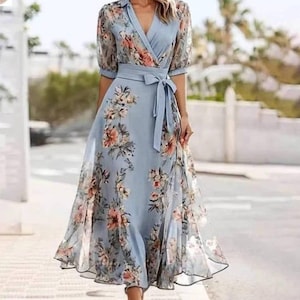 green emerald velvet dress Baltic Born Womens Katherine Maxi Dress | Cream + Rust Floral main image 1