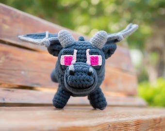 Ender Dragon Amigurumi Crochet Pattern Plush Pdf