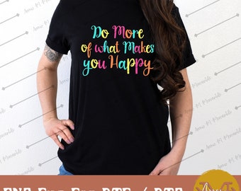 Tun Sie mehr glückliches Regenbogen-Design: Sublimation PNG-Datei (digitaler Download)