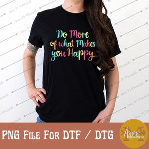 Do More Happy Rainbow Design: Sublimation PNG File (Digital Download)