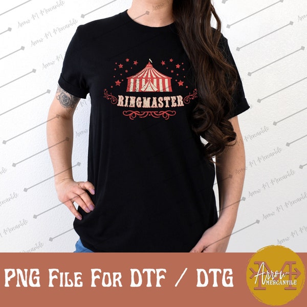 Circus Ringmaster PNG File For Sublimation DTG and DTF Printing