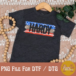 Patriotic Hardy American Flag Leopard Western PNG for Sublimation and DTF DTG Printing