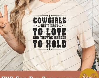 Citaat cowgirl png: westers sublimatieontwerp (digitale download)