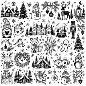 Plotterdatei Weihnachten SVG, German Christmas SVG Bundle, Frohe Weihnachten Plotter File Weihnachtsszene, Weihnachtsdeko,Christmas CutFiles