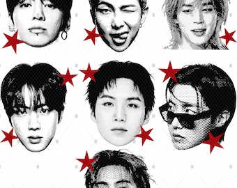 BTS Arirang, World Tour Bangtan Merch 2026 For Baby Tee shirt, Face ARMY Png File (Digital Download)