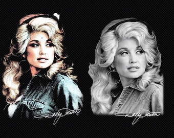 Dolly Parton Memorial PNG, Country Music Legend Tribute PNG, Vintage Dolly Portrait Digital Download, RIP Dolly Sublimation Design