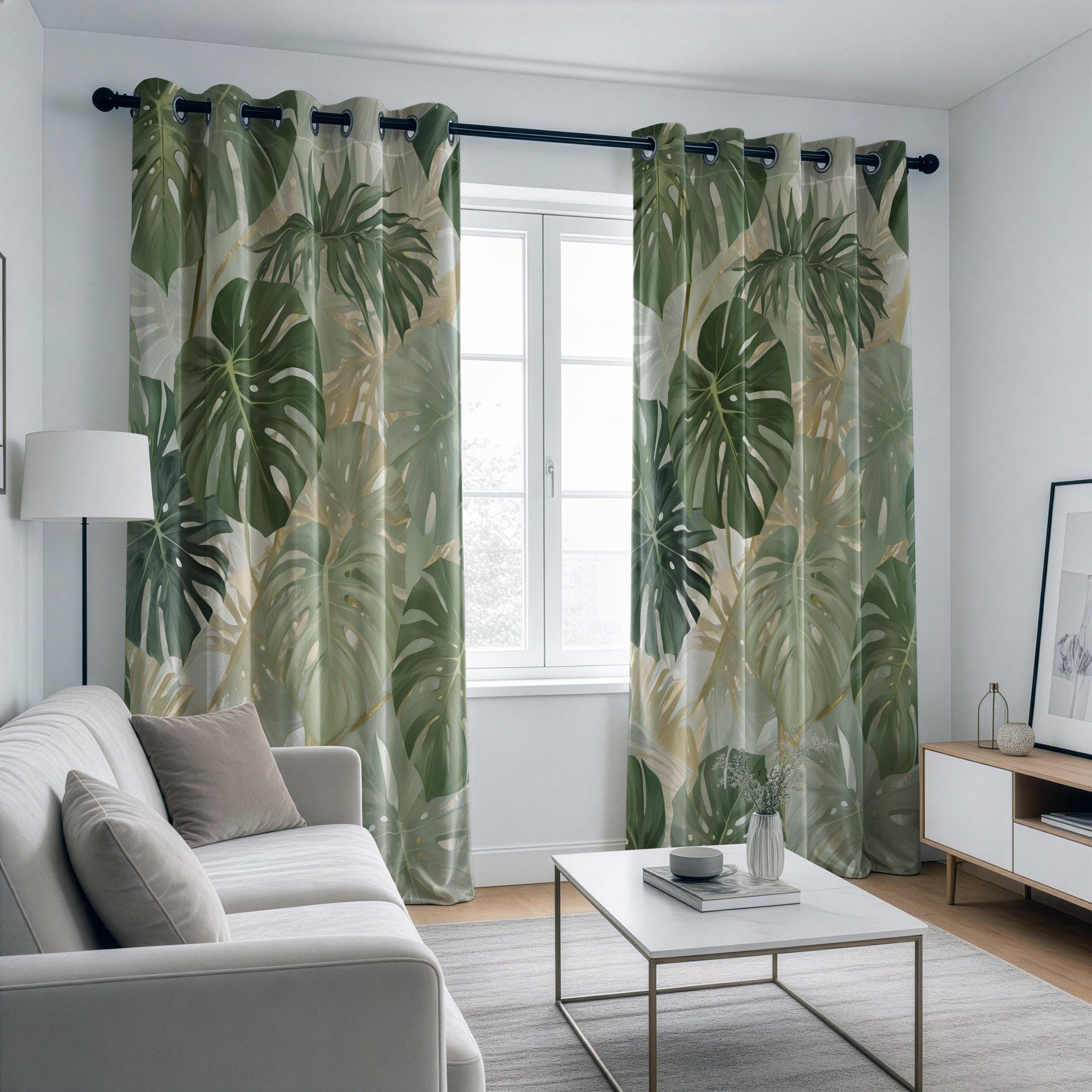 Monstera vorhnge - Etsy.de