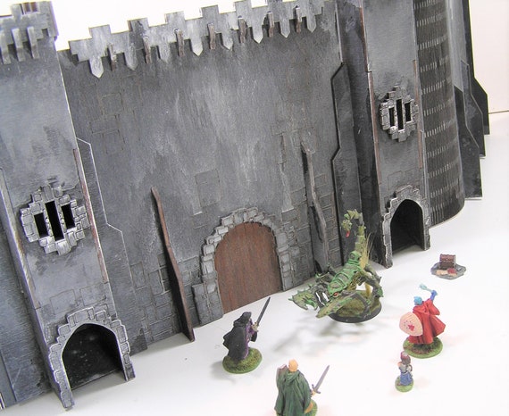 Game master castle screen with built in dice towers