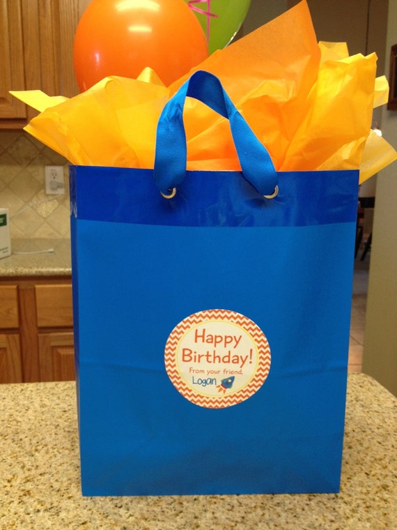 Items similar to Custom Birthday Gift Tags...Set of 12 Personalized Labels...DIY Birthday Card ...