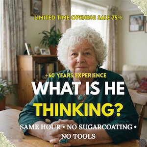 What Is He Thinking Right Now? Same Hour Psychic Reading | His True Feelings & Hidden Thoughts | No Tools Pure Gift | Medium Rosa | 60 Years