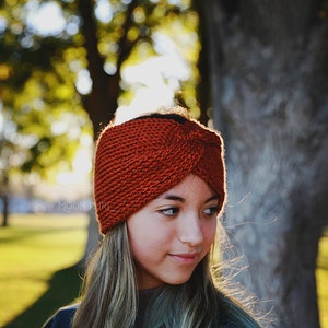 Runestone Headwrap // Headband Earwarmer // Tunisian crochet headband image 2