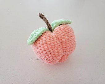 Peachy plushie // Amigurumi // Fruit crochet