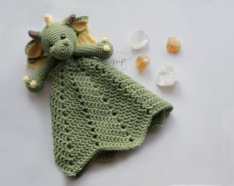 Sayge Dragon Lovey // DnD // Crochet Baby Gift // Baby Dragon