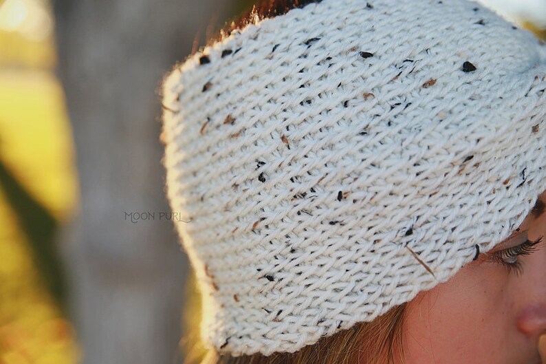 Runestone Headwrap // Headband Earwarmer // Tunisian crochet headband image 3