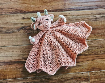 Blossom Dragon Lovey // DnD // Crochet Baby Gift // Baby Dragon