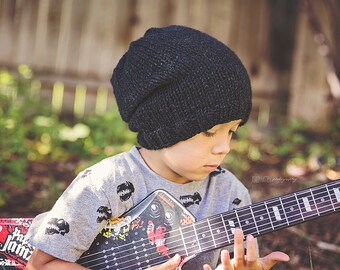 Little Hipster knit slouch beanie Toddler and Child size NINE COLORS