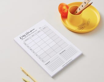Weekly Meal Planner Printable, Support Worker Planner, Aged Care Meal Planner, Editable Canva Template, Disability Support Printable AU