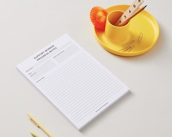 Support Worker Progress Notes Template, NDIS Notes, Aged Care Documentation, Printable Support Worker Form, Editable Canva Template