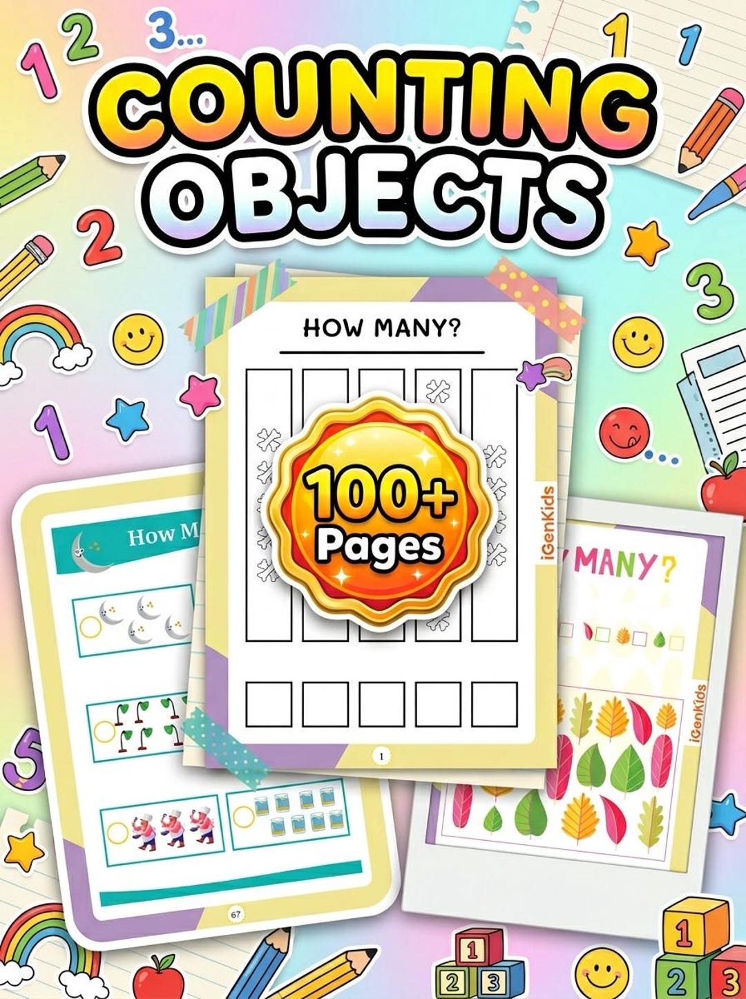 Count Objects Worksheets for Kids | Counting Numbers & Math Practice ...