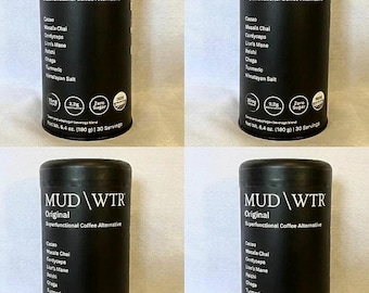 PACK OF4 MUDWTR Original Mushroom Coffee Alternative | 2,240mg USA Grown & 30 Servings
