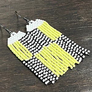 Neon Yellow Earrings