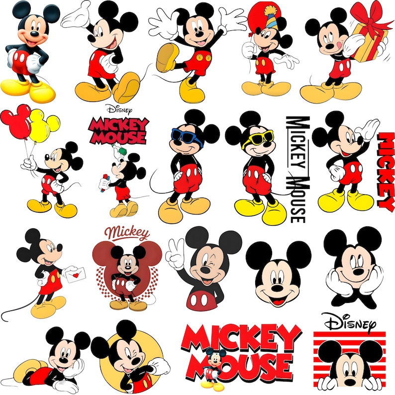 Mickey Mouse SVG Bundle | Mickey Mouse, Sublimation Files Cartoon Bundle , Digital Download | Mickey Mouse PNG image 1