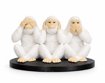 Three Wise Sasquatch Statue