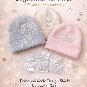 Kids Iron-On Patch | City Kid, Country Kid, Rascal | Iron-On for Beanies & Shirts | Various Colors | DIY Kids' Clothing