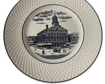 Spode Copeland Mansard Plate Faneuil Hall w Bostonie
