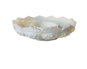 Fenton Hobnail Milk Glass Ashtray