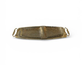 Dwuczęściowy talerz do serwowania Georges Briard „Iberia” Gold