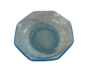 Hazel Atlas Azure Blue Dessert Bowls 5"