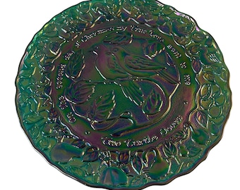 Imperial Carnival Glass 12 Days of Christmas collector plate