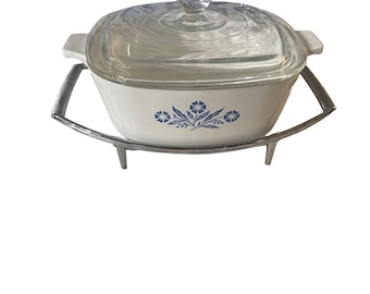 Naczynie do zapiekania i ruszt CorningWare Blue Cornflower